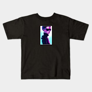 Synthwave - Sunglasses Boy 001 Kids T-Shirt